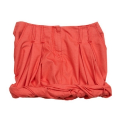 alldressedup Hanoi Cuff Skirt in Coral
